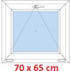 Soft Plastové okno 70x65 cm, sklopné