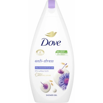 Dove Anti-Stress upokojujúci sprchový gél Blue Chamomile & Oat Milk 250 ml