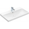 VILLEROY & BOCH AVENTO 80 x 47cm umývadlo obdĺžnikové, s otvorom pre batériu, s prepadom, keramika, biela alpská, 41568001
