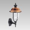 Vonkajšie nástenné svietidlo PREZENT SANGHAI čierna / meď 3047