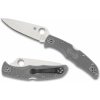 Spyderco C10FPGY Endura 4 Flat Ground vreckový nôž 9,5 cm, šedá, FRN