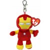 Plyšový přívěšek Ty Babies Marvel Iron man 8,5cm