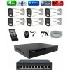 Amiko IP 6 kamerový set so switchom, 4Mpix, Tube (1401K6V2) (Amiko)