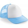 Beechfield B 645 Vintage Trucker 5 panelová COT53064546799-sky blue/wh Modrá sky/bílá