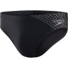 Badehose Speedo Medley Sports Tech Logo 7cm brief black/silver pánske športové plavky 5