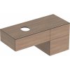 Geberit VariForm Umývadlová skrinka, 120x51x55 cm, 3 zásuvky a zápachový uzáver, dub 501.187.00.1