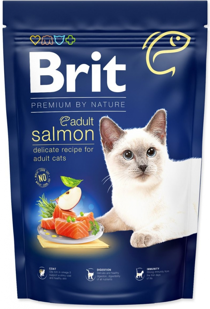 Brit Premium by Nature Cat. Adult Salmon 1,5 kg