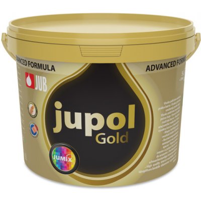 JUB JUPOL GOLD new generation kvalitná umývateľná interiérová farba na steny biela 5 L
