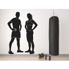 Nalepte.cz Fitness pár nálepky na stenu 120 x 168 cm
