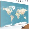 Obraz na korku mapa sveta v štýlovom prevedení