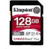 Kingston 128GB Canvas React Plus SDXC UHS-II 300R/260W U3 V90 pre Full HD/4K/8K SDR2-128GB