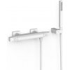 Sprchová batéria TRES Over-Wall s vaňovým setom 150 mm biela mat 19016459BM