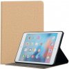 AppleKing puzdro s textilným povrchom pre iPad mini 1 / 2 / 3 / 4 / 5 - svetlohnedé - možnosť vrátiť tovar ZADARMO do 30tich dní
