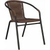 Springos Záhradná pletená stolička GF1029 - hnedá