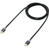 SpeaKa Professional HDMI prepojovací kábel Zástrčka HDMI-A, Zástrčka HDMI-A 1.00 m čierna SP-7870024 4K UHD, audio return channel, opletený, s LED HDMI kábel; SP-7870024