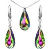 Silvego Strieborná súprava Kvapka Vitrail Medium so Swarovski® Crystals LSW010S
