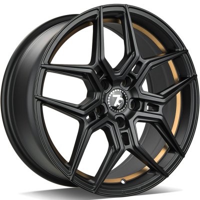 Seventy9 Sv-B 8x18 5x112 ET35 black matt gold inner lip