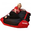 BeanBag 189x140 duo scarlet rose black
