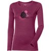 Dámske merino tričko s dlhým rukávom PROGRESS, HELA CONE Fialová,Čierna XL