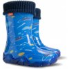 DEMAR STORMER LUX PRINT KOSMOS 0032T / Detské zateplené čižmy - modrá 24-25