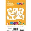 Primo Magic Papírové šablony sada R1 GEOMETRIK ZOO