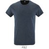 SOL's Collection Tričko Slim Fit Regent Fit, krátký rukáv, pánské COT250553t5600-heather den XS Melír denim modrá