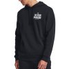 Mikina s kapucňou Under Armour Pjt Rock Rival Fleece Hoodie-BLK 1380107-001 Veľkosť XL