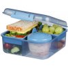 Box na desiatu/obed, 6 priehradiek SISTEMA 1,25 l - mix farieb Farba škatuliek SISTEMA: Modrá