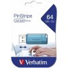 Verbatim USB flash disk, USB 2.0, 64GB, PinStripe, Store N Go, modrý, 49961, USB A, s výsuvným konektorem
