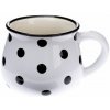 Keramický hrnček Dots 75 ml, biela, 75 ml
