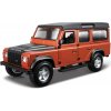 Bburago - Auta HOBBY, Land Rover Defender 110, oranžová metalíza, 1:32