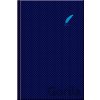 Notes poznámkový ELEGANT A5 138x205 mm linajkový modrý 96 listov