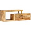 TV stolík, 120 x 30 x 40 cm, masívne mangové drevo