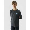 4F Boys' Long Sleeve T-Shirt Graphite
