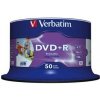 Verbatim DVD+R, Wide Inkjet Printable No ID Brand, 43512, 4.7GB, 16x, spindle, 50-pack, 12cm, pro archivaci dat