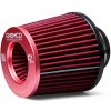 Raemco športový vzduchový filter, dĺžka 130 mm, vstup 77 mm, farba červená