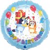 Grabo Fóliový balón Happy Birthday Bluey 46 cm