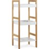 Regál Autronic 30x72 cm biely bambus DR-013-3