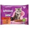 Mars WHISKAS kapsička cat Junior Mäsový výber kura&hovädzie&jahňa&králik v šťave 4 x 85 g