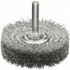 Lessmann 415302 | Rotačná kefa so stopkou priemer 6 mm komplet z nehrdzavejúcej ocele priemer 50x15 / 0,30 nerezový drôt, zvlnený