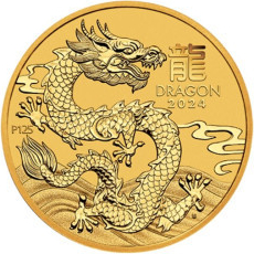 The Perth Mint zlatá mince Lunar Series III Year of Dragon 2024 2 oz