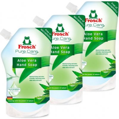 Frosch EKO tekuté mydlo Aloe vera náhradná náplň 3 × 500 ml