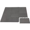 Hracia podložka puzzle s okrajom Cool Gray 92x122 cm