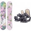 Beany LOVE dívčí snowboard + Beany Junior vázání - 120 cm + XS - EU 32-35