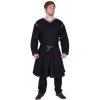 Outfit4Events Středověká tunika s dlouhým rukávem Kragelund černá
