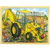 Bigjigs Toys Dřevěné puzzle bagr 24 dílků