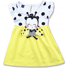 Miniworld Letné šaty pre bábätká Lienka žlté