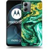 Picasee silikónový čierny obal pre Motorola Moto G14 - Green Gold