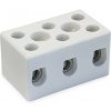 KSP 3/10 - Keramická svorkovnica, Al/Cu, 3x 2x10mm², 450V, 57A, 350°C