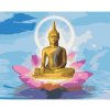 Diamondi Diamantové maľovanie - BUDDHA V LOTOSE Rámovanie: bez rámu a bez vypnutia plátna, Rozmer: 40x50 cm